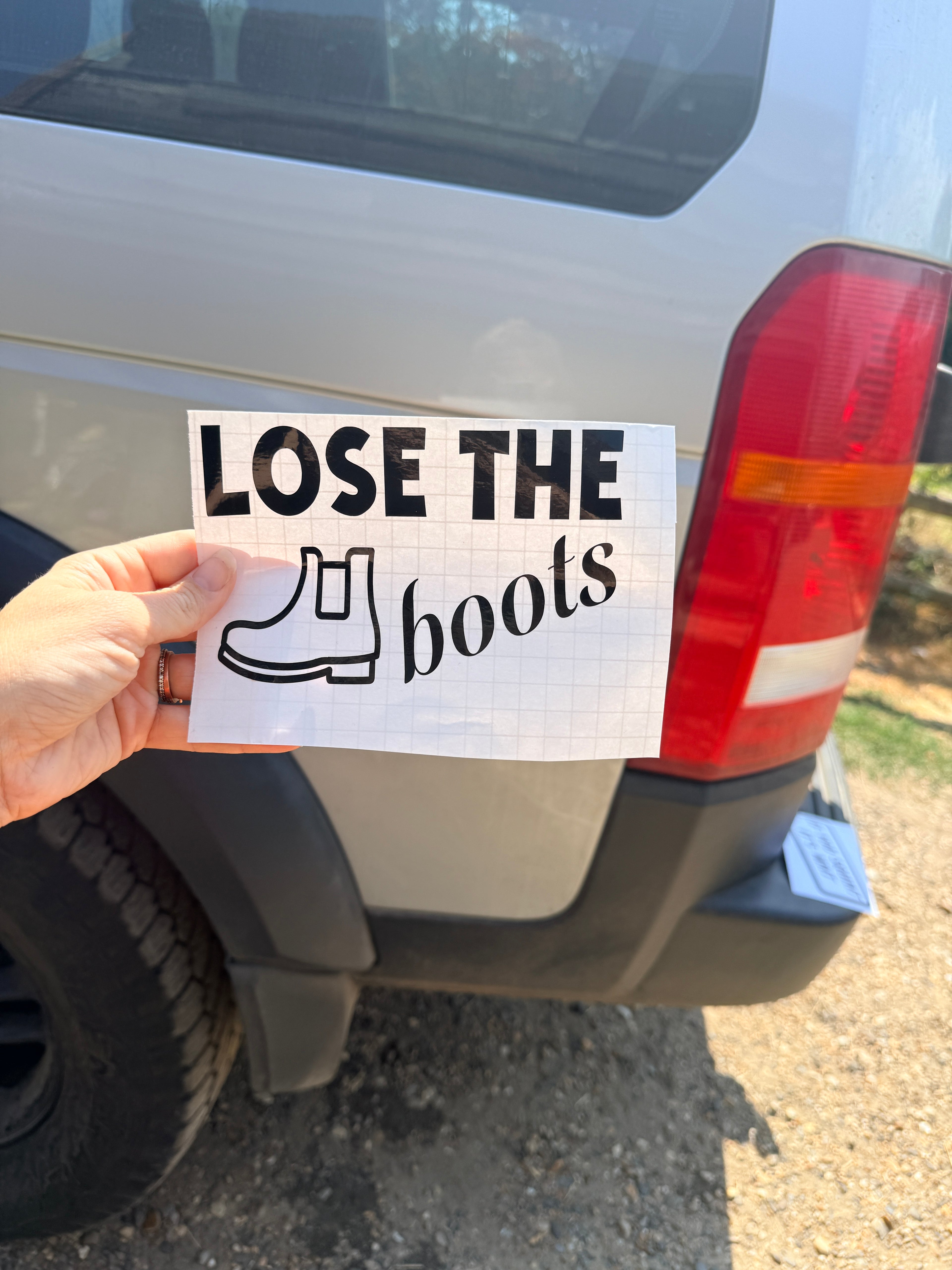 Lose the boots