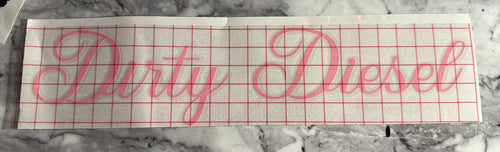 Dirty diesel decal