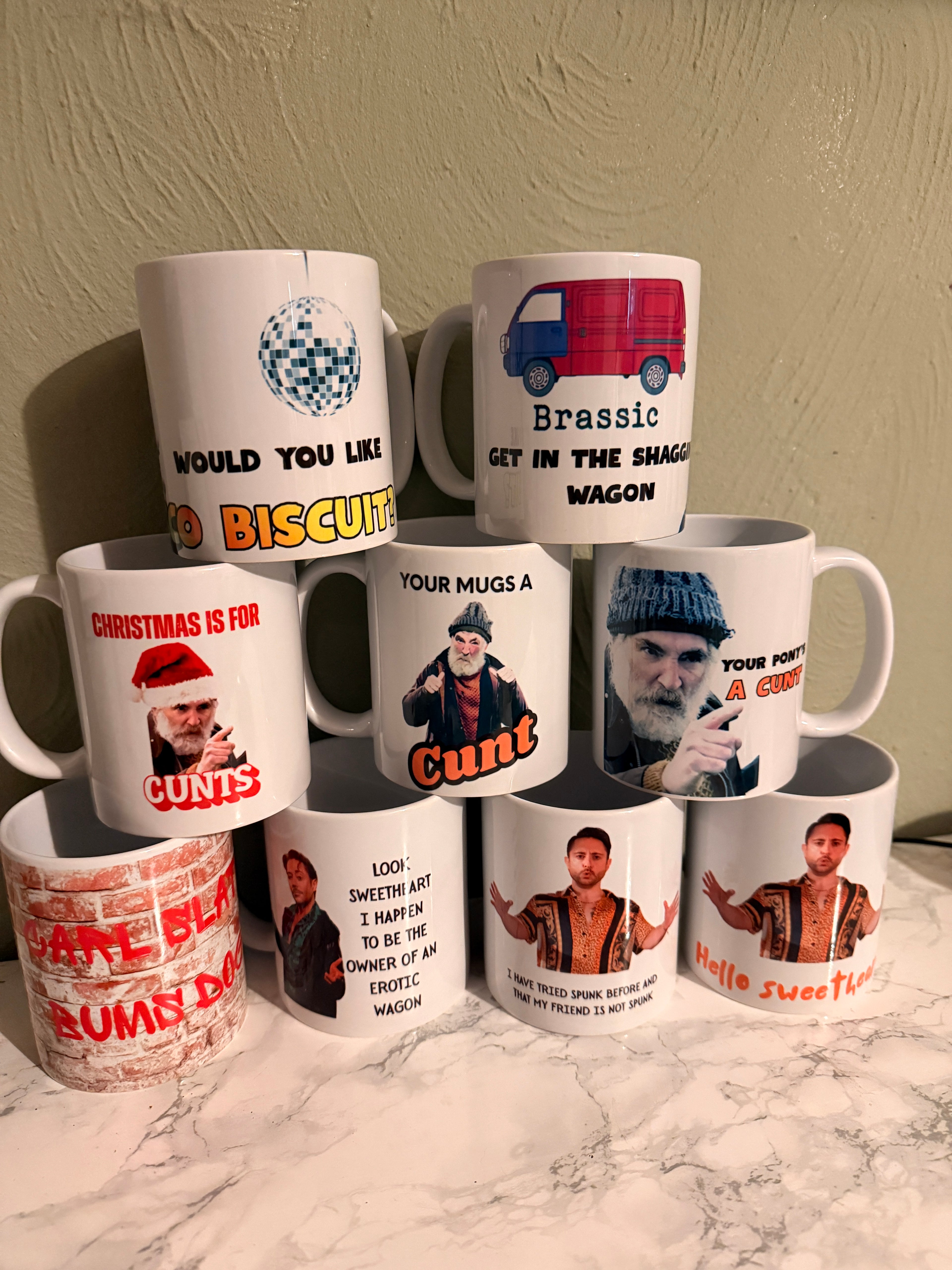 Brassic mugs