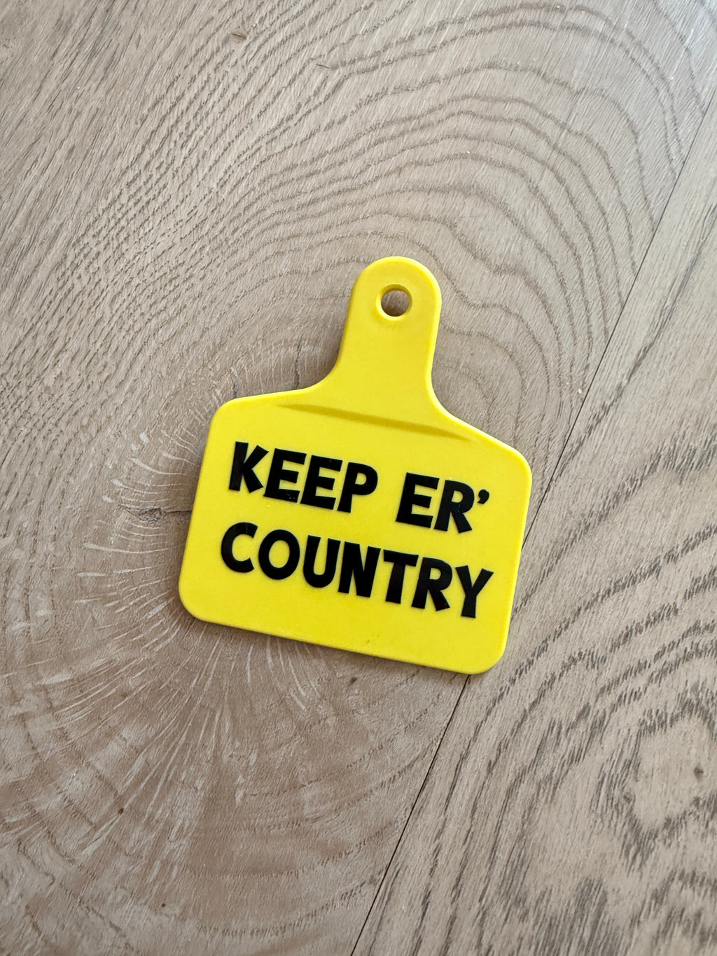 Ear tag keyrings