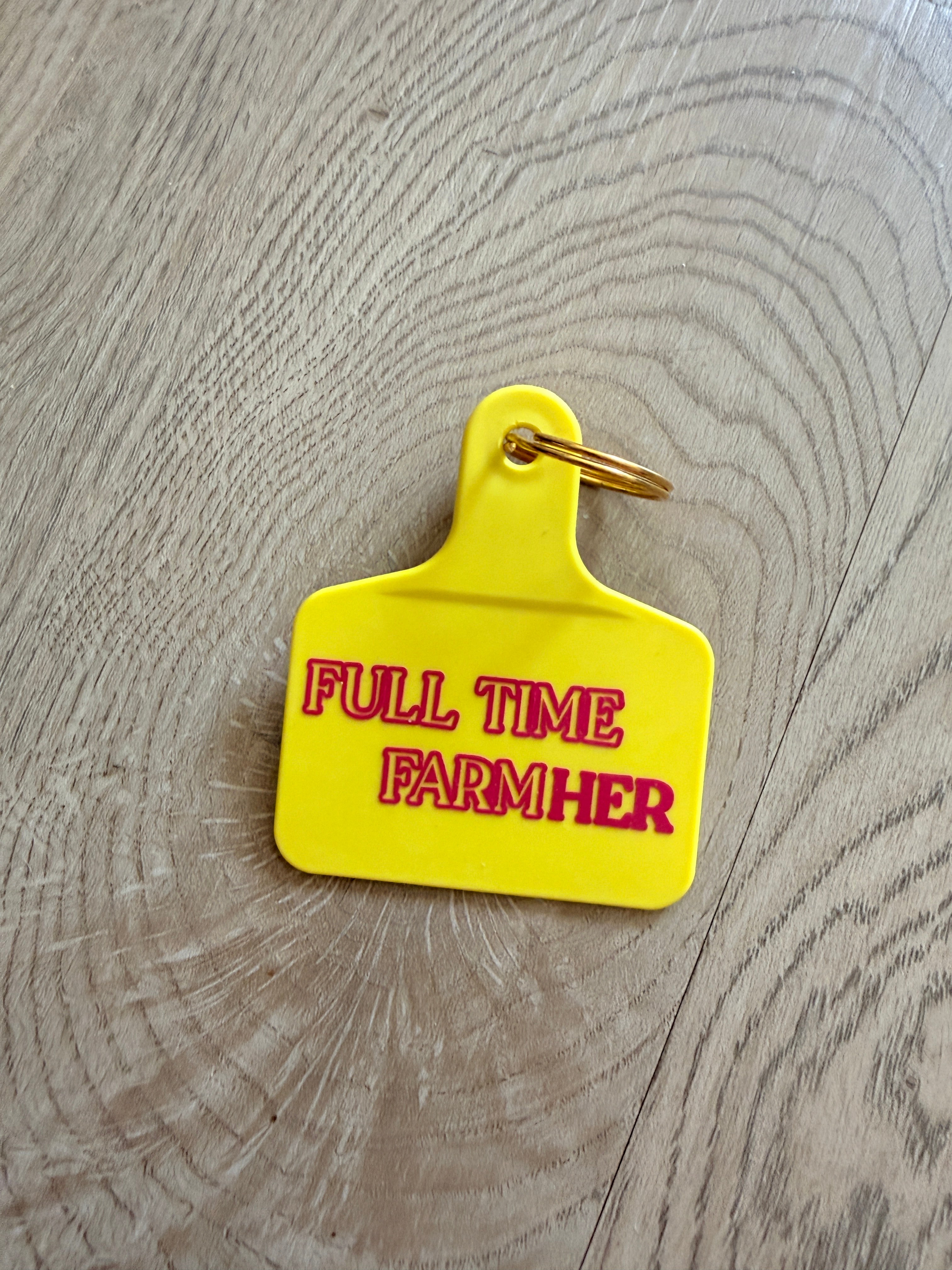 Ear tag keyrings